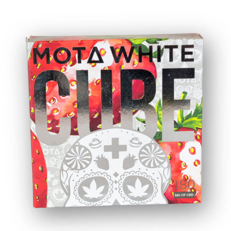 MOTA STRAWBERRIES AND CREAM CBD WHITE CHOCOLATE CUBE