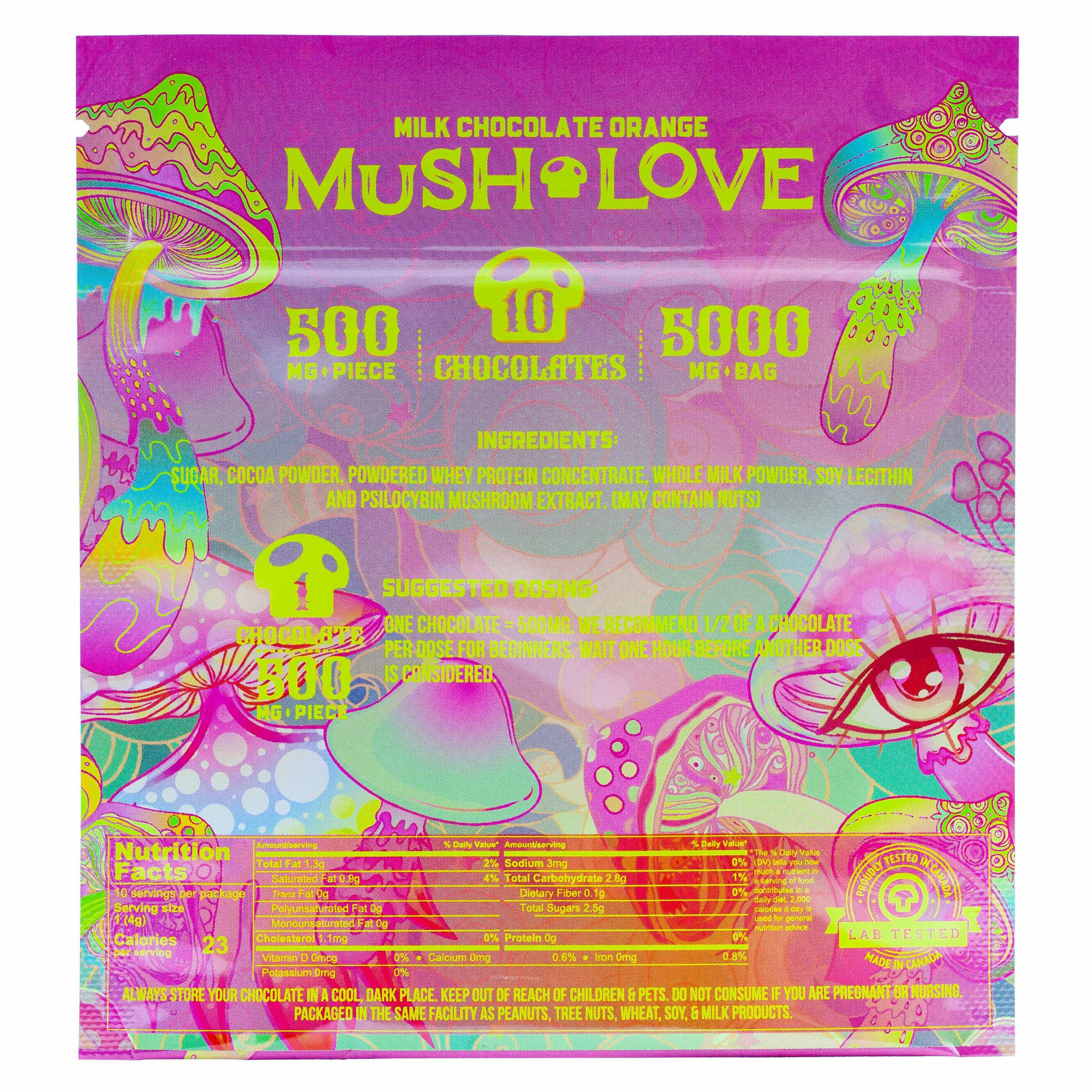 Mush Love Mushroom Chocolates – Orange