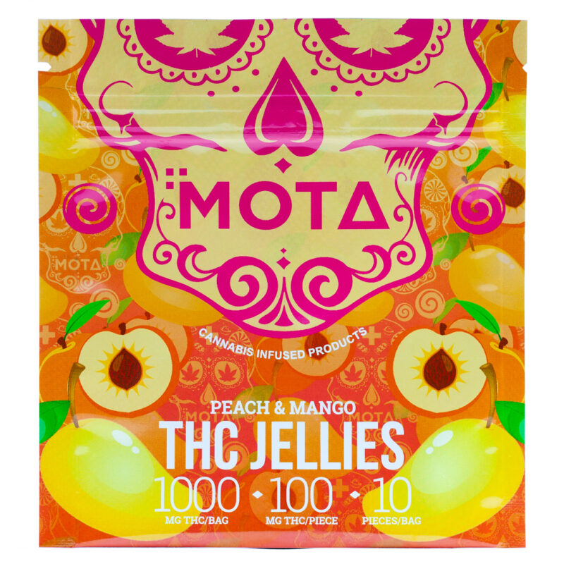 MOTA THC Peach Mango Jellies 1000mg THC